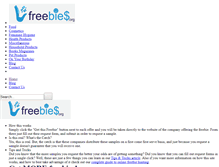 Tablet Screenshot of freebies.org